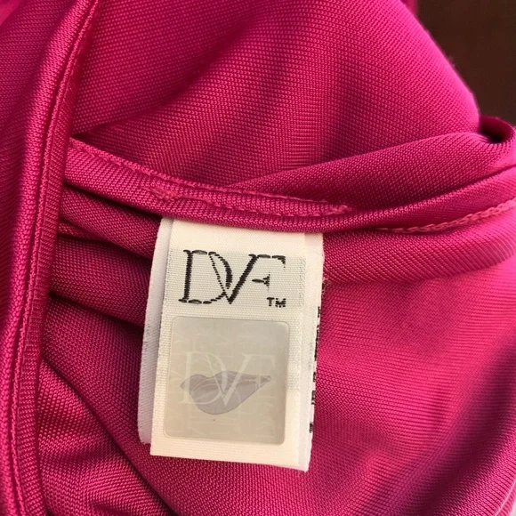 Diane Von Furstenberg Large Tank Top Sleeveless Pink Sexy Fuchsia XL summer club - Picture 8 of 12